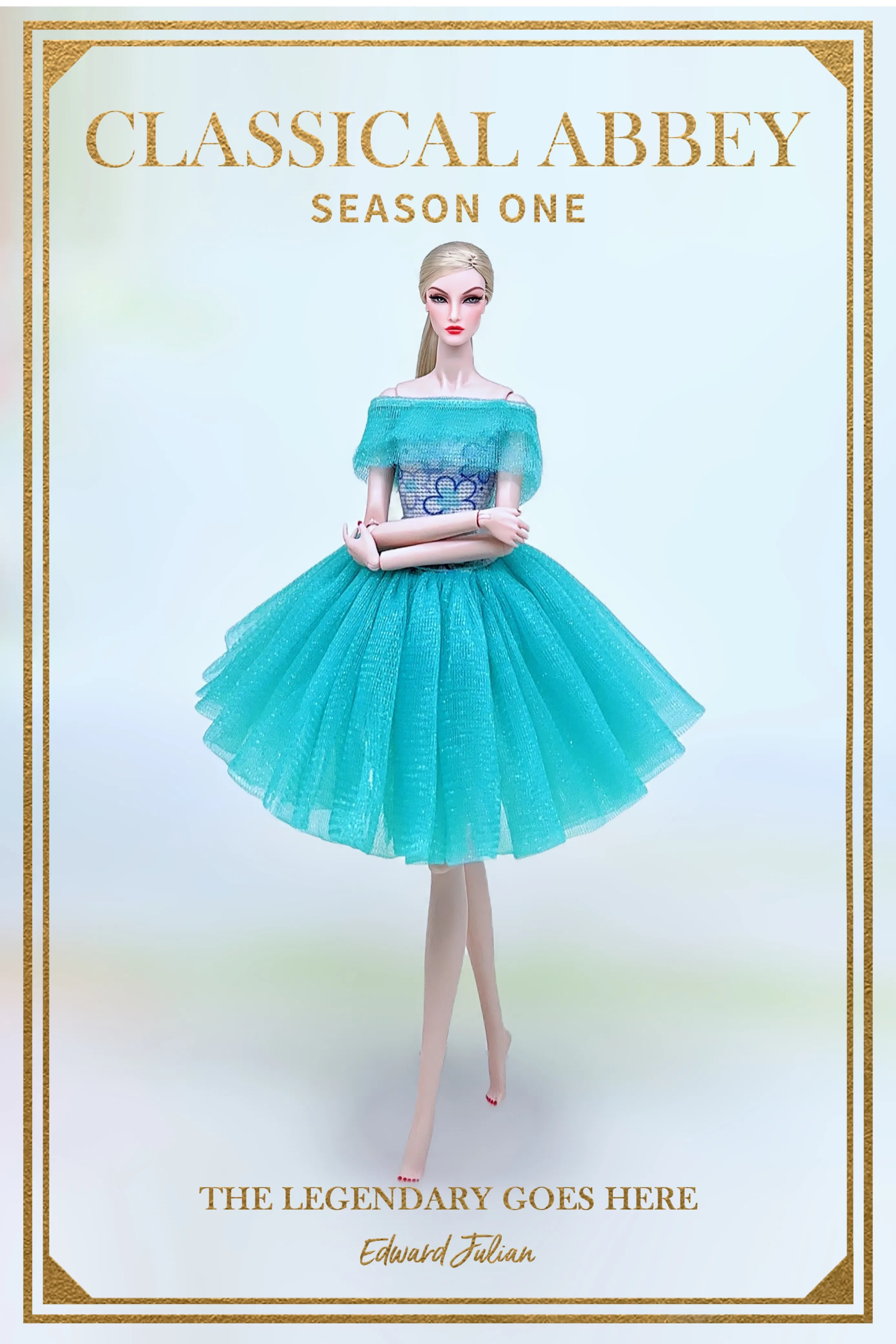 Color: Gold - for denim clothing for barbie