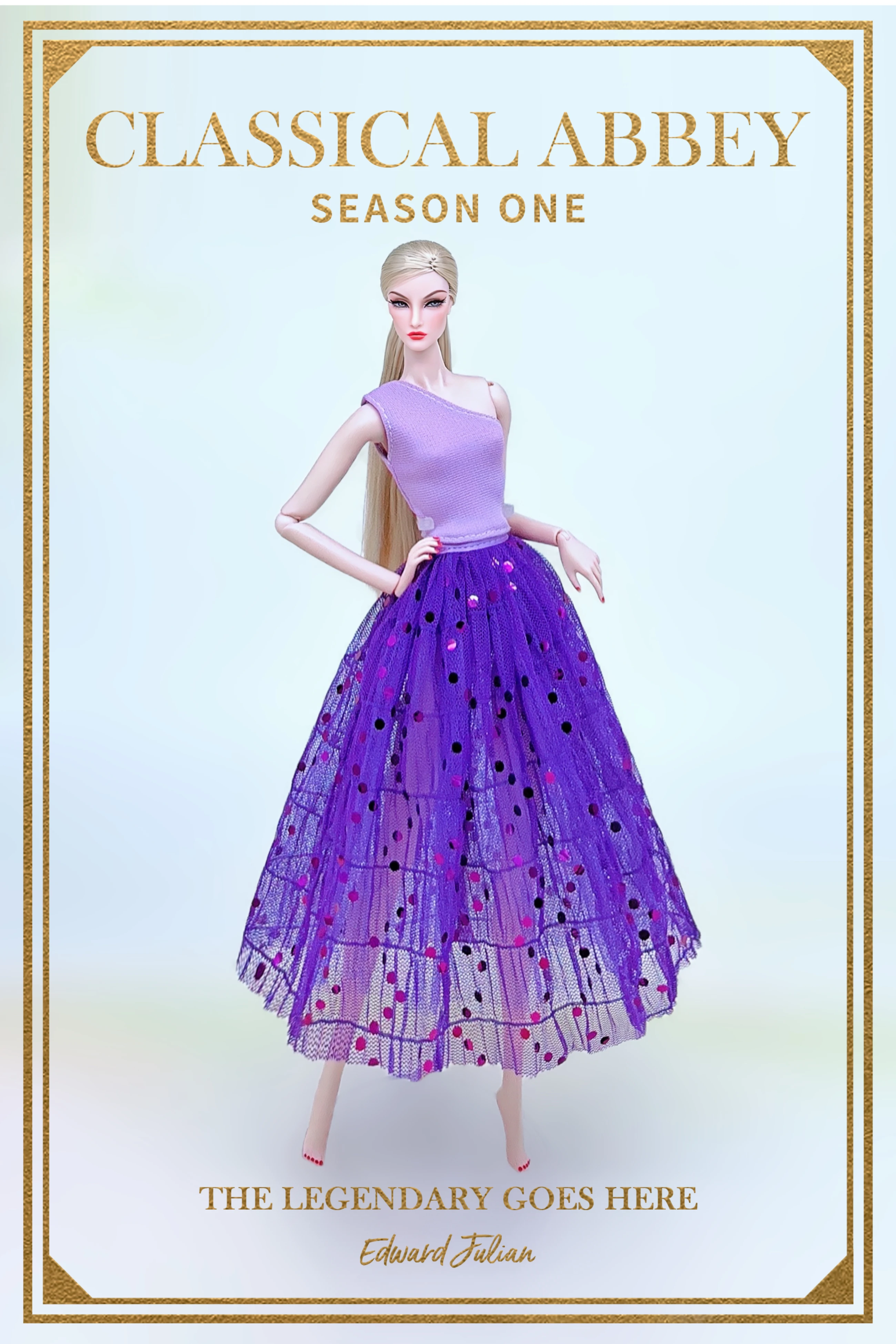 Color: Gold - for denim clothing for barbie