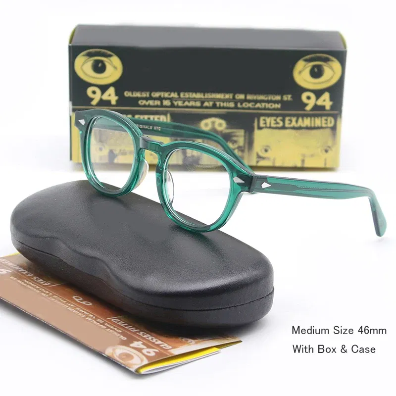 Frame Color: GRAY, Prescription Type: Single Version, Lens Index: 1.67, Lens Function: Photo Grey - Customized Prescription Glasses Men Frame Johnny Depp Lemtosh Photochromic Anti-Blue Light Myopia Hyperopia Round Eyeglasses