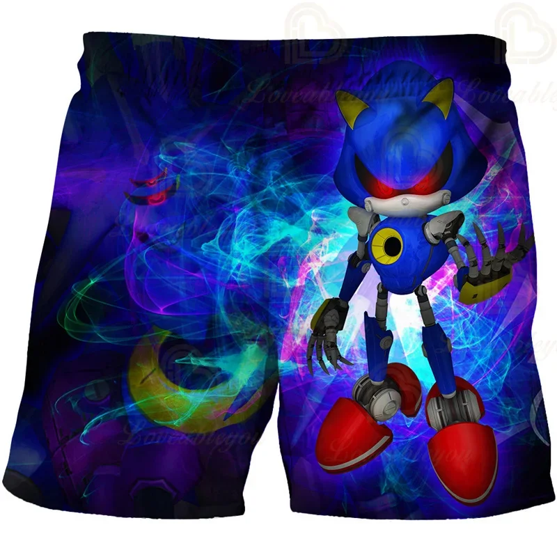 Color: black, Kid Size: 3T - New Anime Kids Sonic Shorts Fashion Boys Girls Clothes Harajuku Cute Baby Cartoon Casual Summer Boy Boy Beach Pants