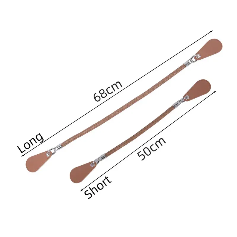 Color: Deep Red, Ships From: CHINA - New 1 pair Obag PU Woven braided leather Rope Handles straps round handlefor O Bag accessoires