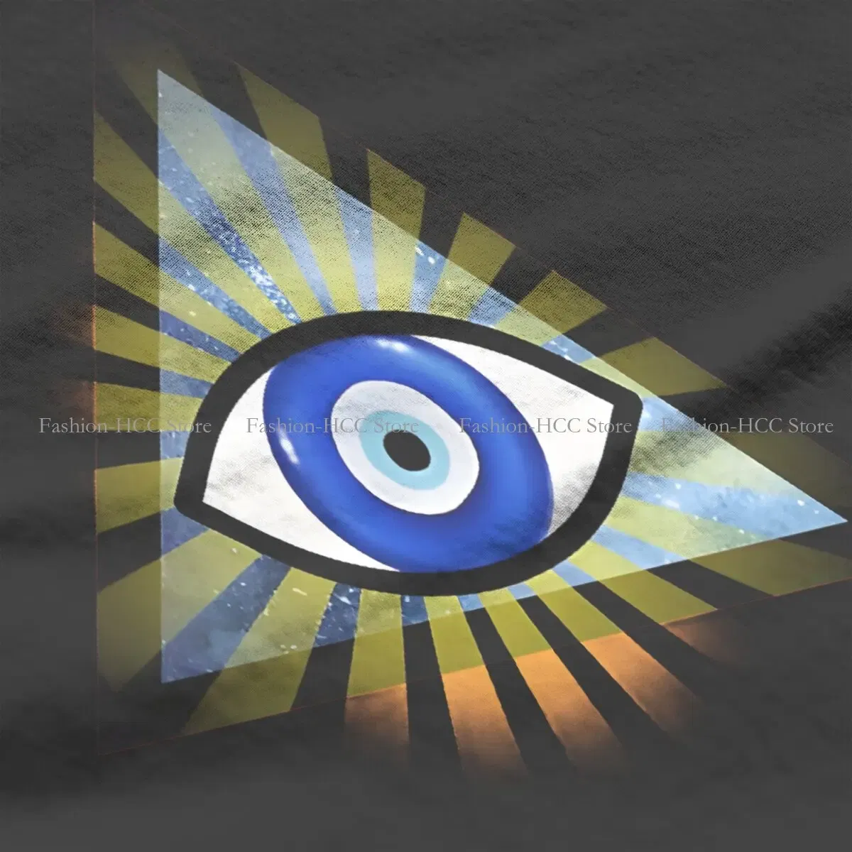 Color: WHITE, Size: M - Evil Eyes Polyester TShirts Evil Eye Protection - All Seeing Eye Personalize Homme T Shirt Hipster Tops