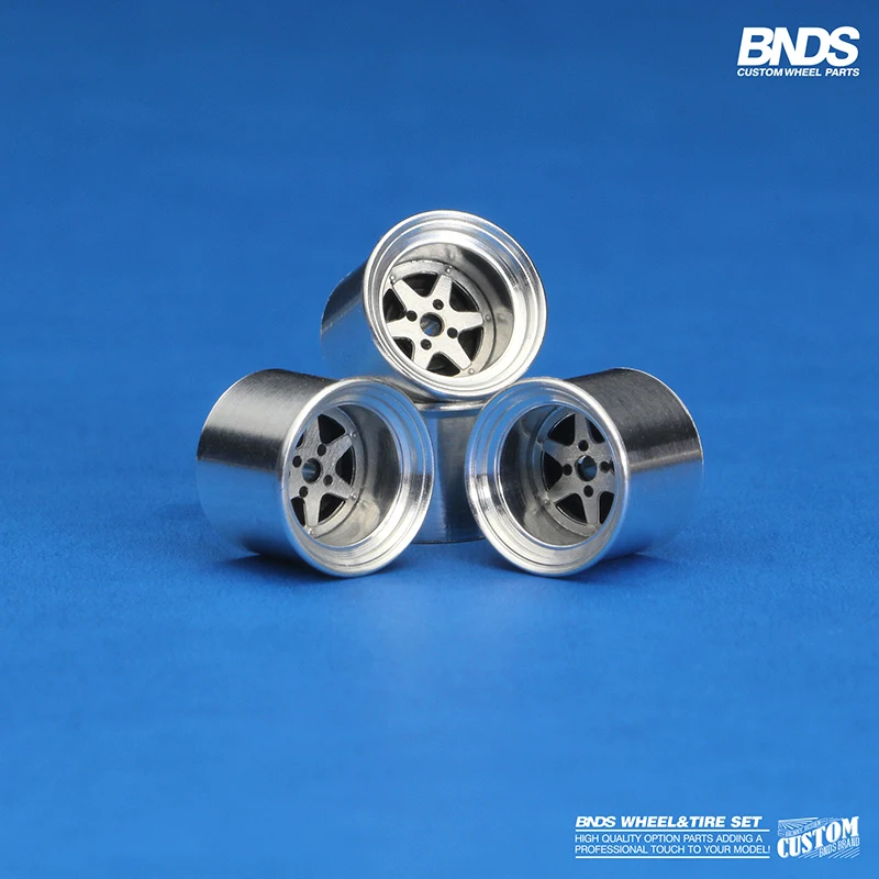 Color: Army Green, Ships From: CHINA - 1/64 Alloy Wheels With Rubber Tires By BNDS 64053/64088 Assembly Rims Modified Parts for Model Car Refitted VIP Style