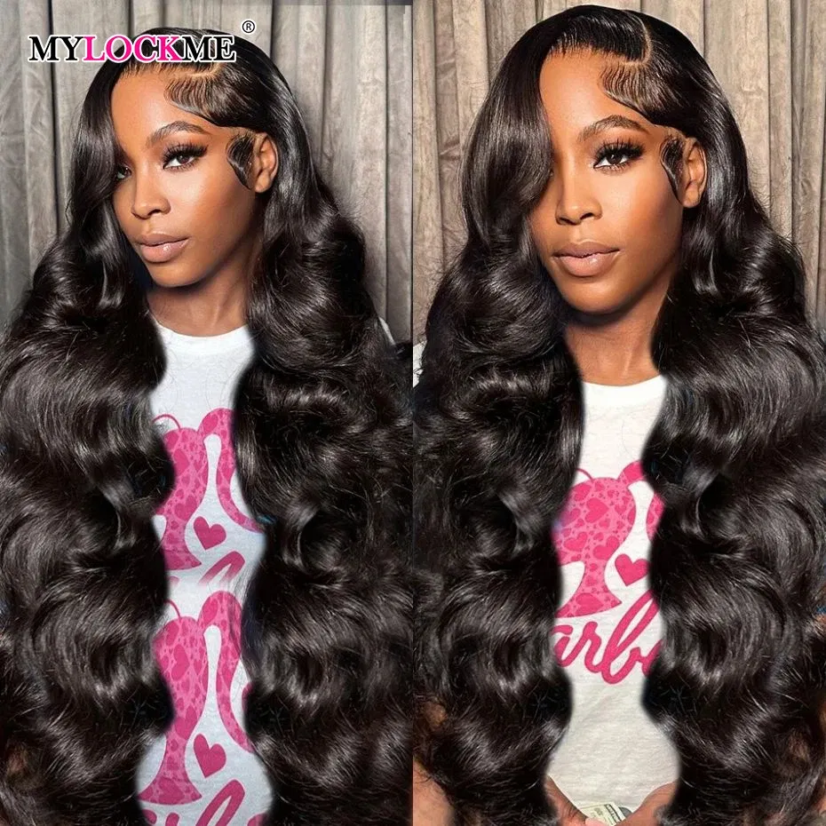 Color: #1B, Ships From: CHINA, Stretched Length: 32inches, Density: 150% - Body Wave 4x4 Glueless HD Lace Closure Wigs For Women 13x4 13x6 Human Hair Wig Brazilian Transparent Lace Front Wig Pre Plucked