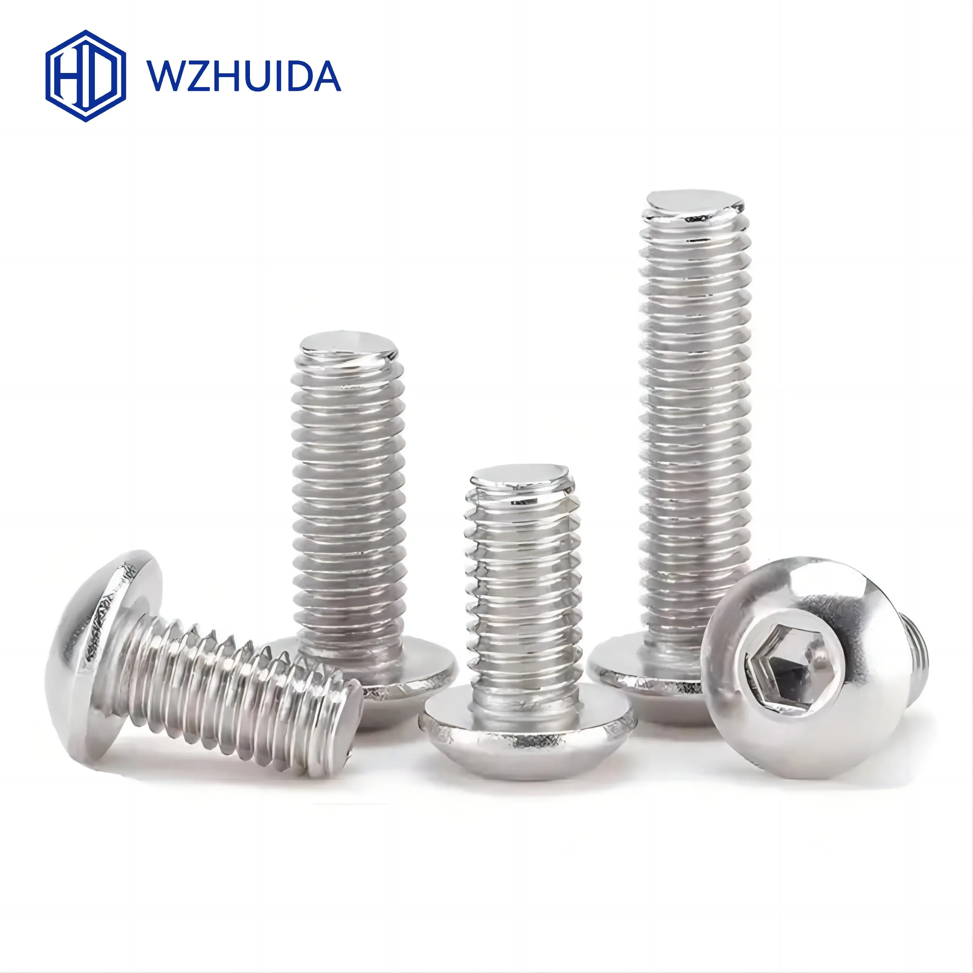 Size: M12, Length: 50mm - 5-50pcs M2 M3 M4 M5 M6 M8 M10 Hex Socket Button Head Cap Screws Stainless Steel ISO7380