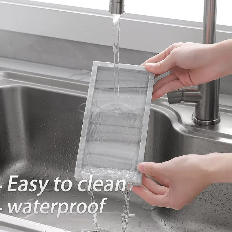 Color: Bronze, Size: XXL - Bathroom Counter Tray, Thickened Silicone Bathroom Vanity Tray, Shatterproof Durable Rectangle Bathroom Tray Soap Dispenser Tray