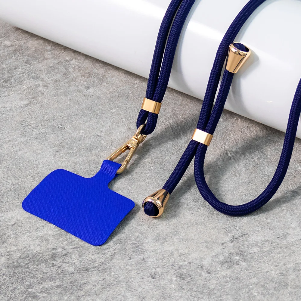 Color: Blue / Green - phone suspension rope anti loss rope adjustable and extendable nylon cloth detachable suspension rope Mobile phone lanyard
