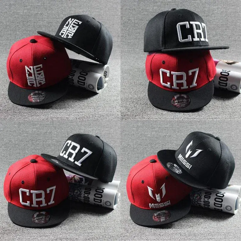 Color: WHITE - New Fashion Children Ronaldo Cr7 Neymar Njr Baseball Cap Hat Boys Girls Kids Messi Snapback Hats Hip Hop Caps Gorras