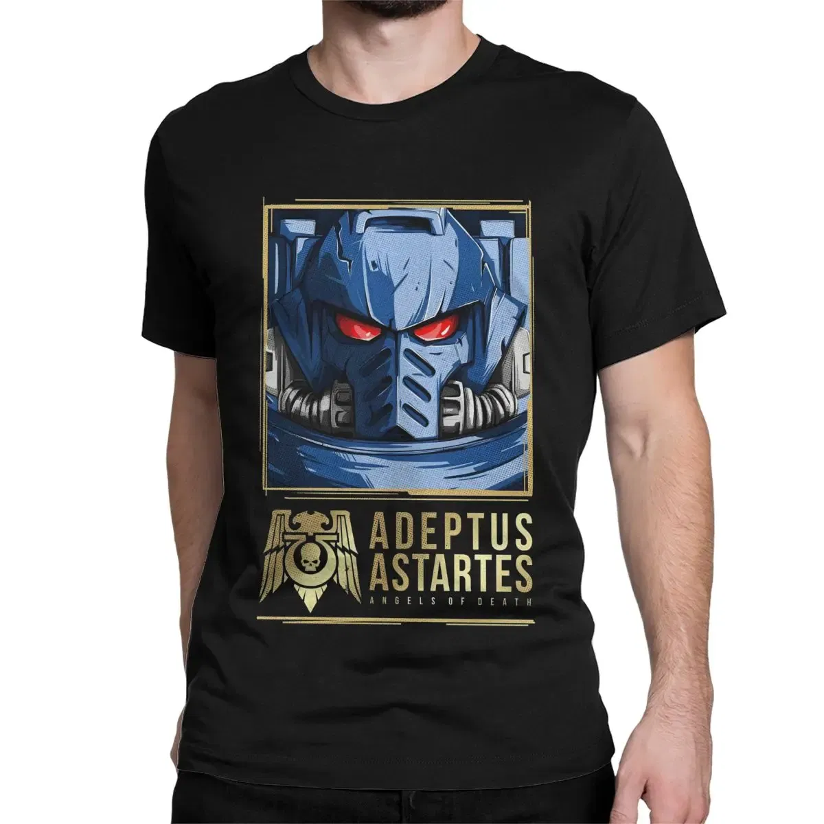 Color: ROYAL BLUE, Size: 6XL - Awesome Adeptus Astartes T-Shirt Men Women's O Neck Pure Cotton T Shirts W-Warhammer 40k Short Sleeve Tee Shirt 6XL Tops
