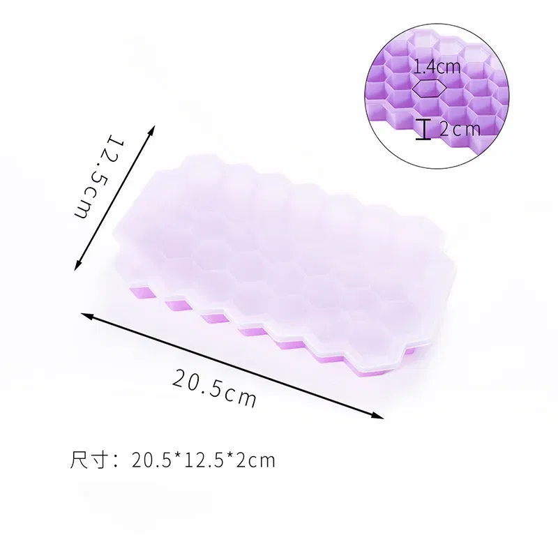 Color: Pink, Size: XL - 4/2/1PCS Silicone Ice Cube Mold 148 Cube Large-capacity Ice Trays Food Grade Ice Maker BPA Free Reusable Ice Maker with Lids