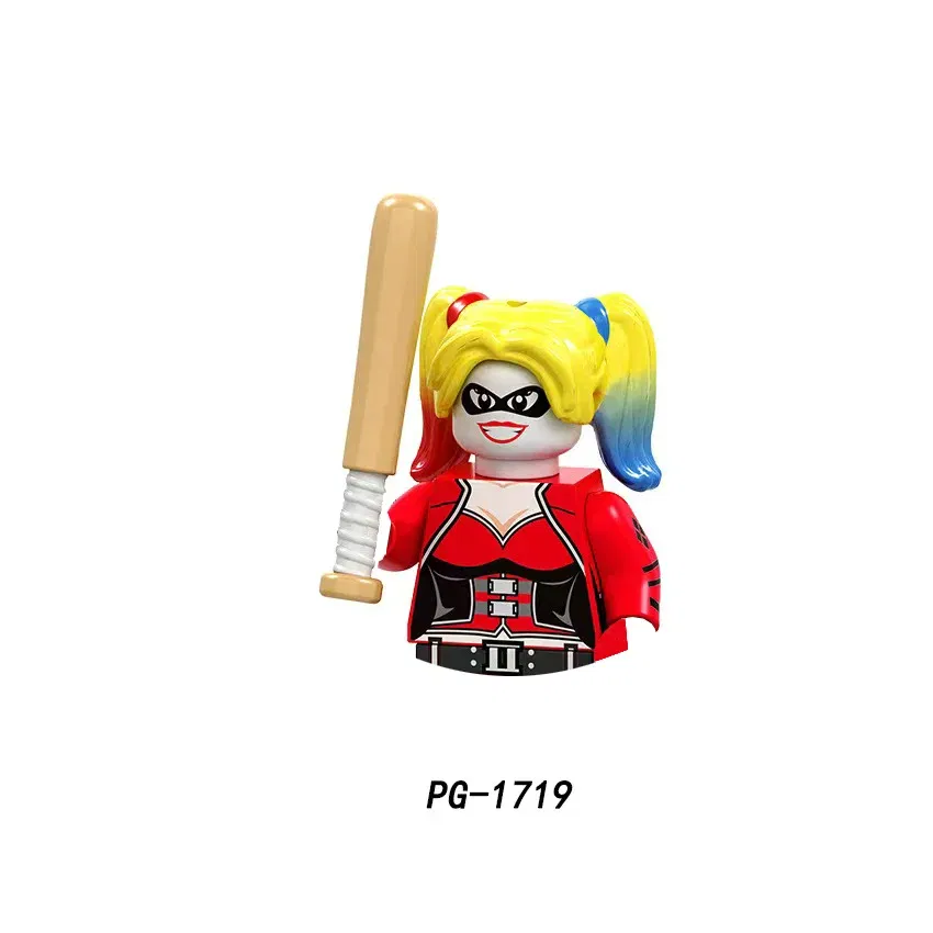 Color: LIGHT GRAY - Marvel Blocks Brick Hero Batman Joker Superman Catwoman Mini Figure Building blocks Hot Toy Children's party gift