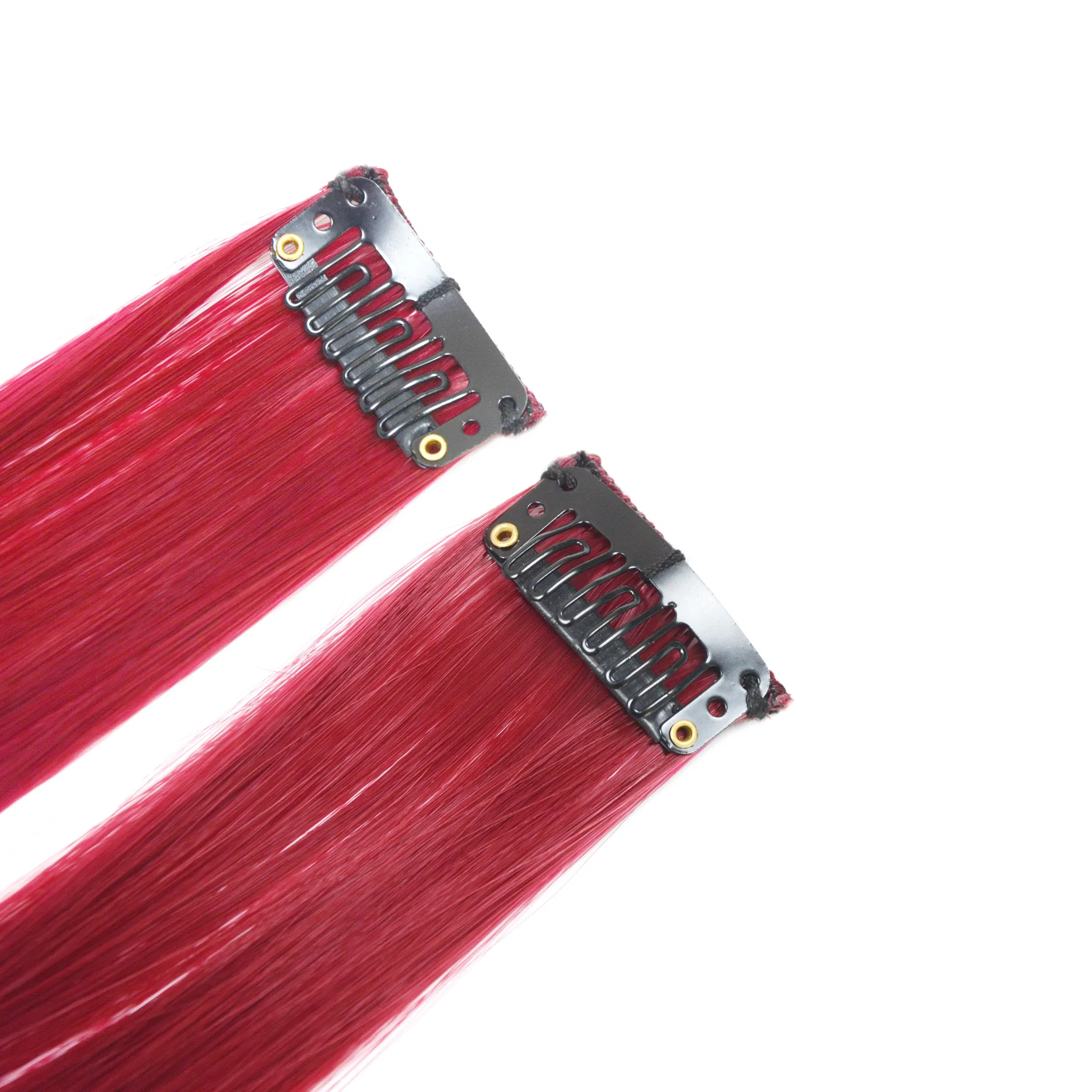 Color: T1/27, Stretched Length: 22inches - 22" Long 37 Colors Synthetic Straight Hairpieces Hair Extensions Anti-flaming Clip In One Piece Synthetic Hair Extension