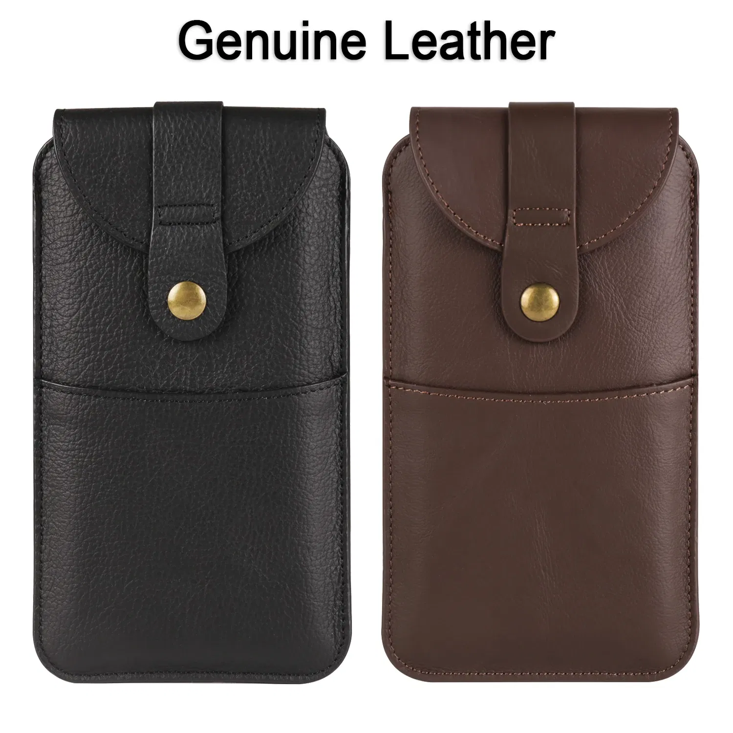 Color: black, Ships From: CHINA, Material: aluminum - Leather Phone Belt Clip Case Men Waist Bag For Samsung Galaxy S25 S24 Ultra S23 S22 Plus S21 FE A15 A25 A35 A55 5G Holster Pouch