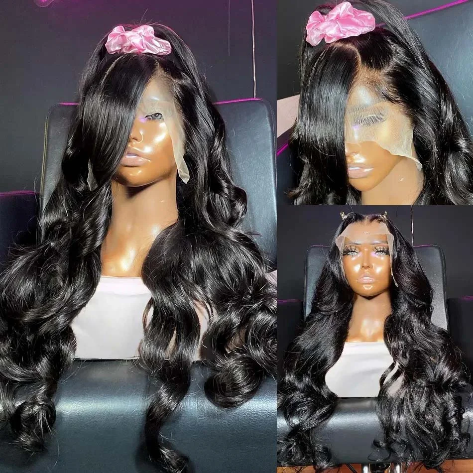 Color: 1B/30HL, Stretched Length: 26inches, Density: 190%, Ships From: CHINA - 30 40 Inch Hd Lace Wig 13X6 Human Hair Lace Frontal Wig Body Wave 13X6 Hd Lace Frontal Wig 13X4 Lace Front Human Hair Wigs