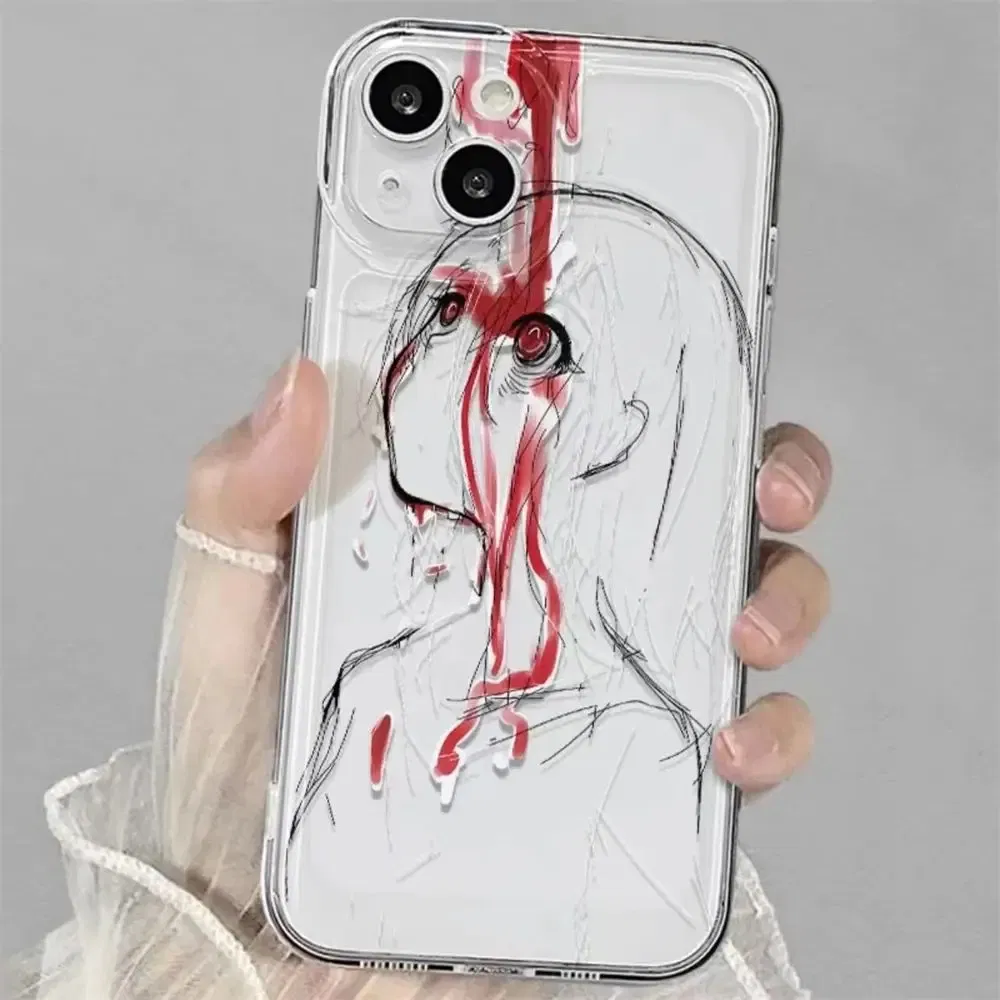 Color: Black, Material: Denim - luxury bloodsacrifice Black Angel Death demon Phone Case For iPhone 15 14 13 12 11 Mini Pro Max XR XSMax 7 8 Plus SE Clear Cover