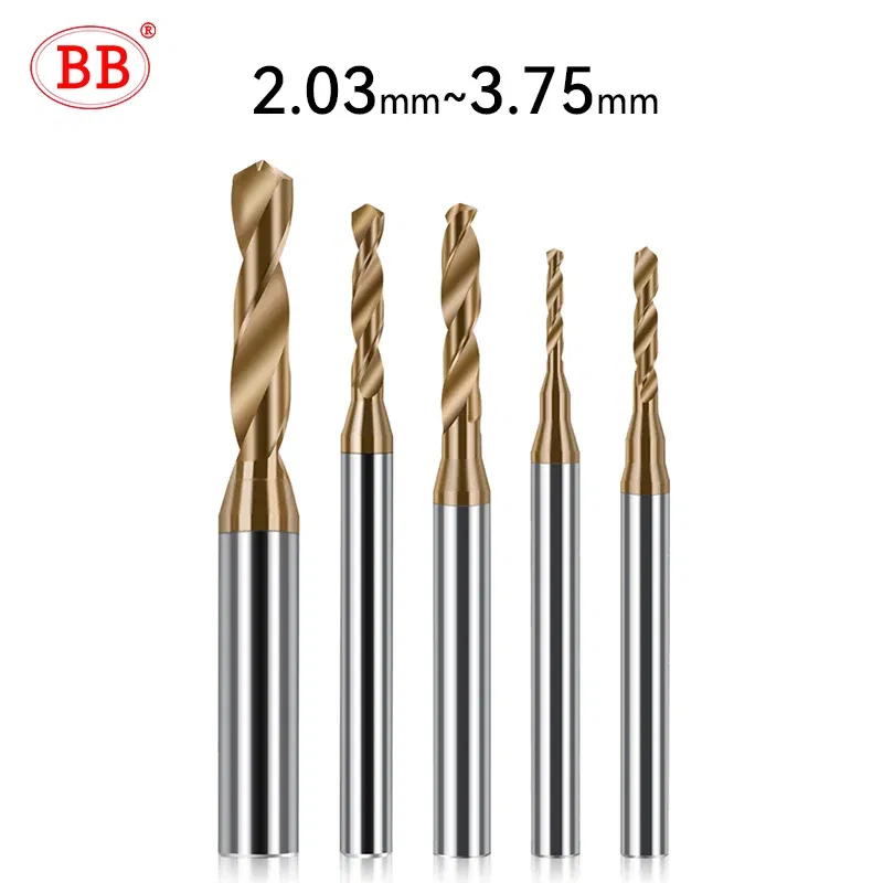Hole Diameter: 23mm - BB 2.03-3.75mm Micro Drill Mini Coated Solid Carbide Bit Metal Iron Steel Hole Drilling 3xD Cutting Length D=4mm CNC Tool 1pcs