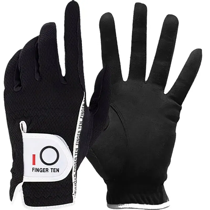 Size: L, Color: Black - Men's Golf Gloves Left Right Hand Rain Grip Value 1 Pack, Hot Wet Weather No Sweat Fit for Left Right Handed Golfer