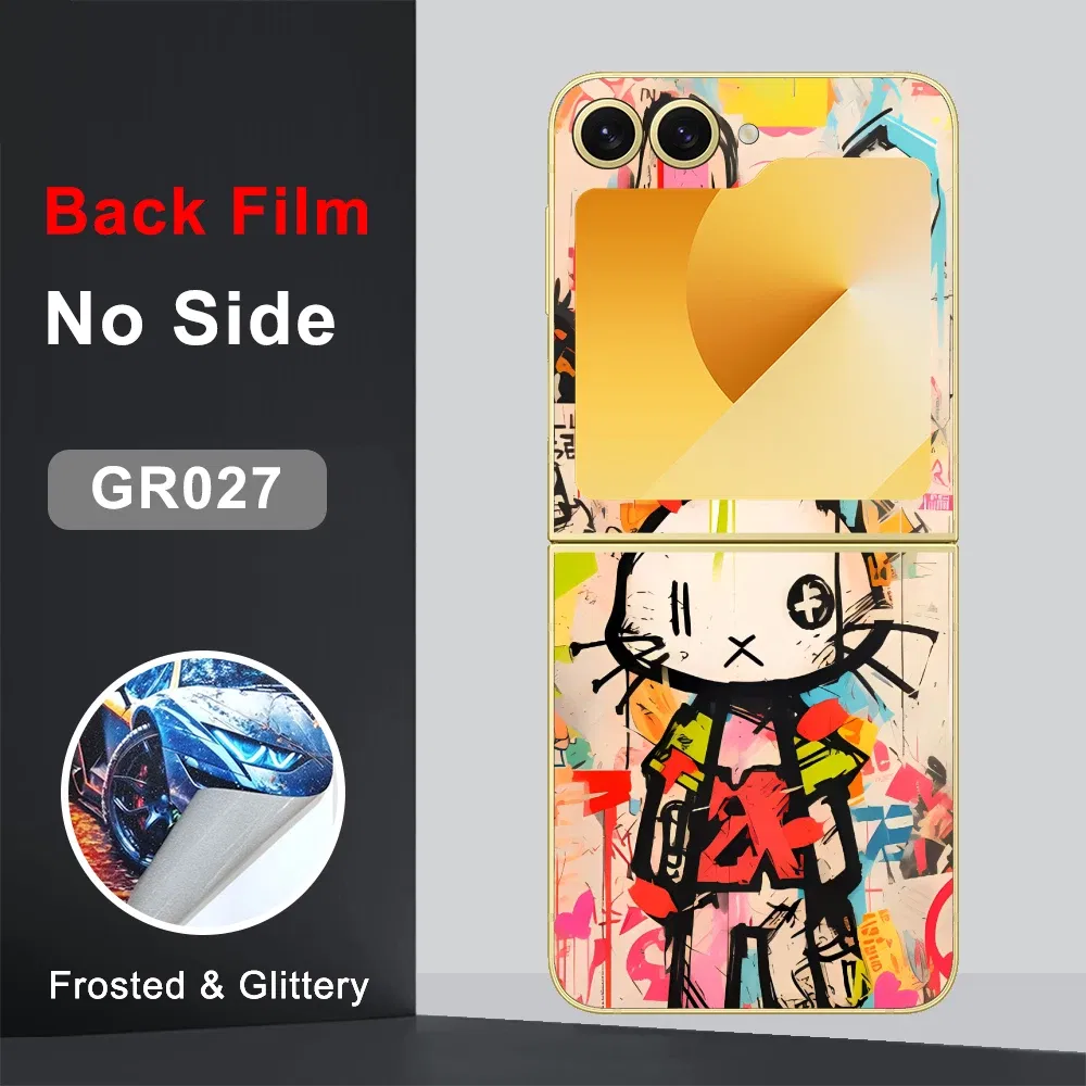 Color: Frosted, Bundle: Bundle 19 - CASEKiTTY Skin For Galaxy Z Flip 5 Back Film Samsung Z Flip 6 Sticker Flip 4 3 Protective Decal Wrap Back Cover Screen Protector