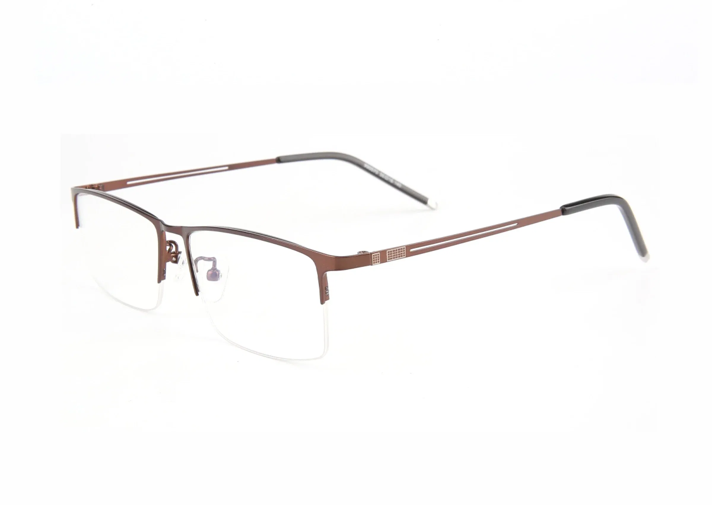 Frame Color: Red, Eye Prescription: +350 - Sun Photochromic Finished Myopia Glasses Women Men Metal Half Frame Chameleon Short-sight Eyewear0 -0.5 -0.75 -1.0  To -6.0
