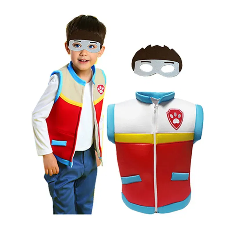 Color: WHITE, Height: 51cm-99cm, Ships From: CHINA - Carnival Ryder Captain Cosplay Costumes Paw Patrol Birthday Party Dress Role-Playing Costume for Children Gifts