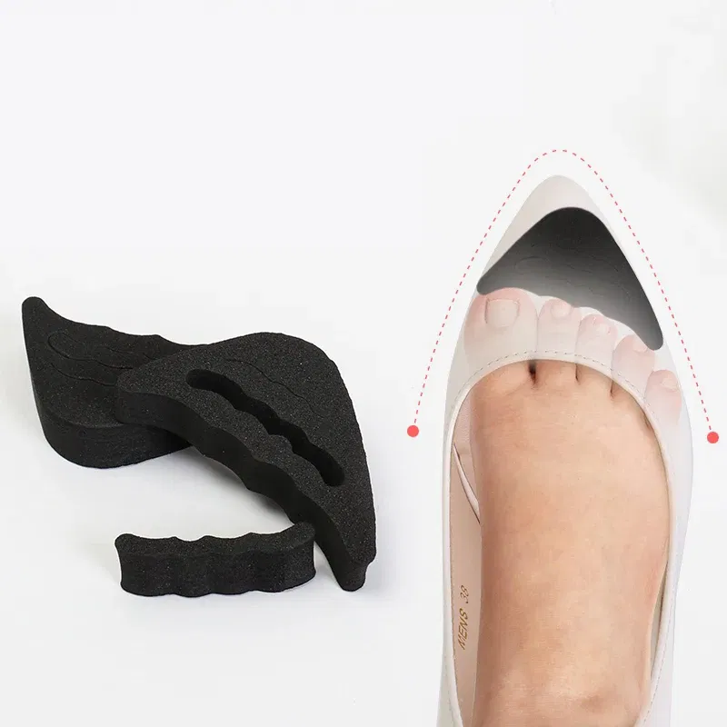 Color: Black, Ships From: ITALY - High Heel Toe Plug Insert Shoe Big Shoes Toe Front Filler Cushion Pain Relief Protector Foot Care insert Women Shoes Accessories