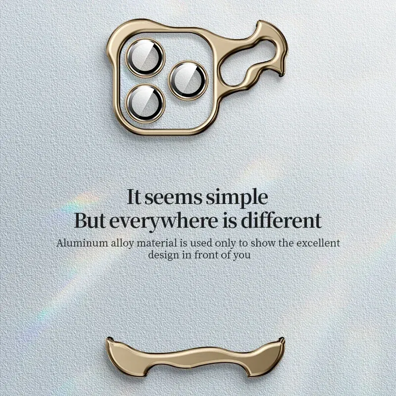 Color: black, Material: Genuine leather - Aluminum Metal Rimless Phone Case for iPhone 16 15 14 Plus 13 12 Pro Max Lens Protective Film Hollow Logo Cooling Accessory Case