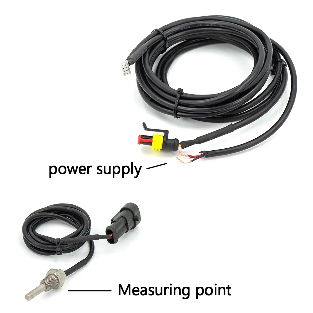 Color: Lavender - 52MM 12v Racing Car Ultra-thin Water Temperature Gauge And Water Temp Joint Pipe Sensor Adapter 1/8NPT