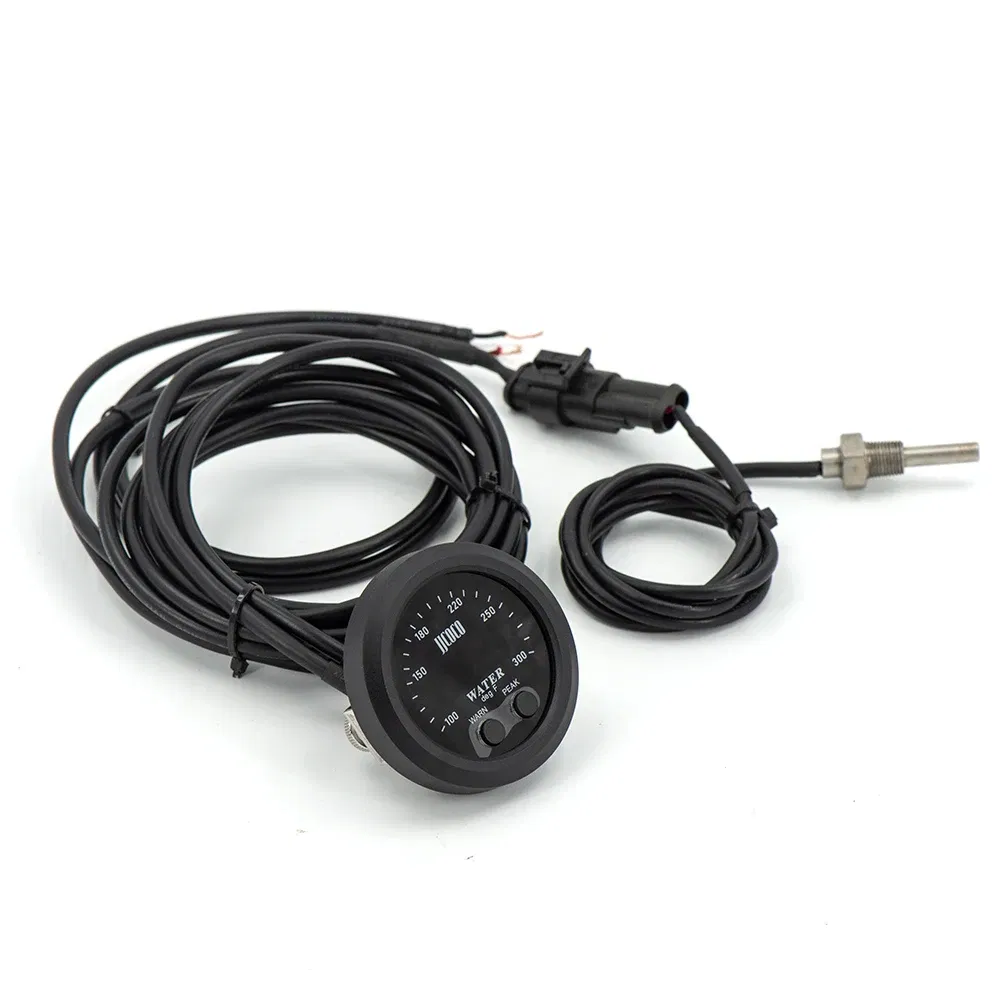 Color: Lavender - 52MM 12v Racing Car Ultra-thin Water Temperature Gauge And Water Temp Joint Pipe Sensor Adapter 1/8NPT