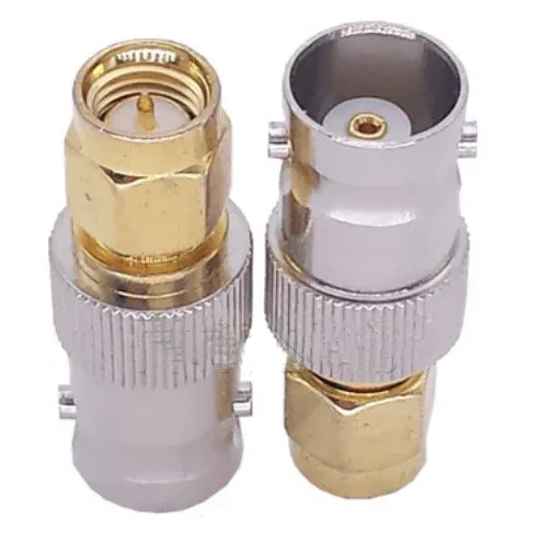 Color: WHITE - Q9 BNC To SMA Adapter SMA Male Female To BNC Male Female Straight  Coaxial RF Connector