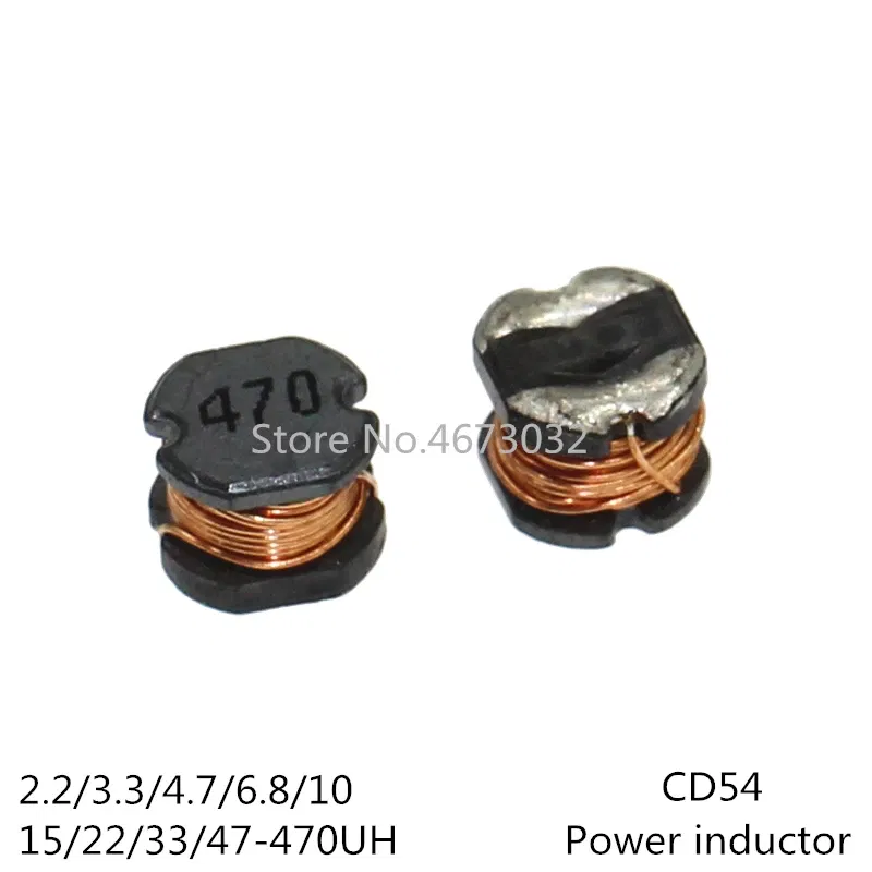 Volume: 10 - 20PCS Inductor CD54 Power Inductance SMD 2.2UH 3.3UH 4.7UH 6.8UH 10UH 15UH 22UH 33UH 47UH 68UH 100UH 150UH 220UH 330UH 470UH