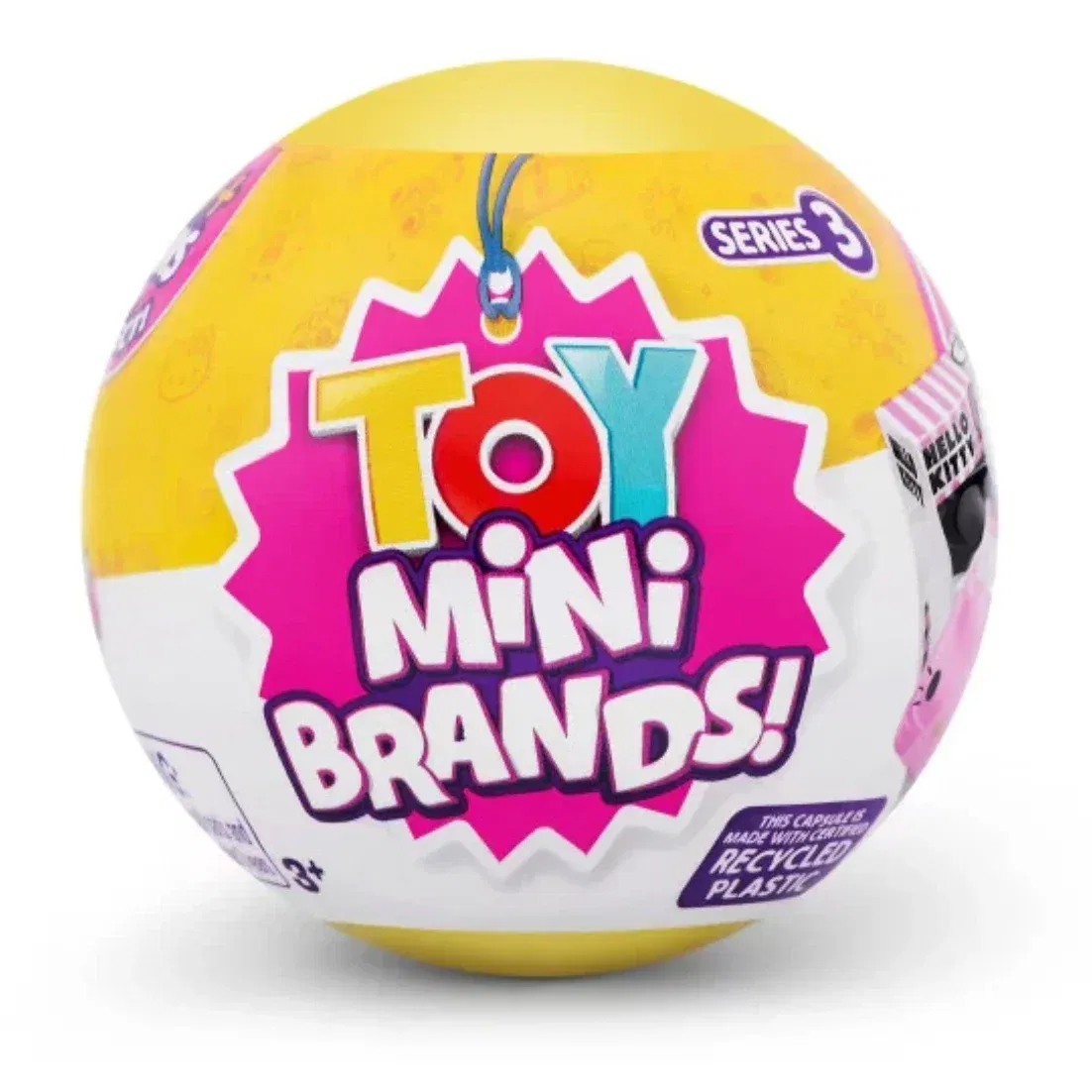 Color: Yellow - 5 Surprise DISNEY Mini Toy Brands Mystery Capsule Collectibles Toys Blind Ball Children's Gift