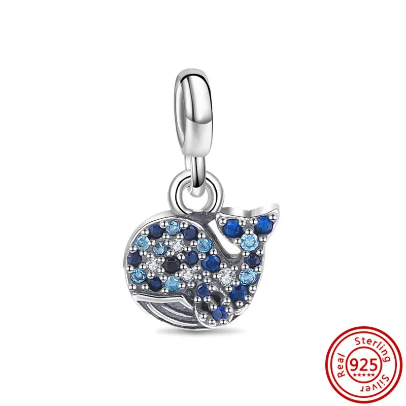 Color: champagne - 2022 New 925 Sterling Silver My Love Starfish Flamingo Pendant Charm Fit Original Pandora Me Bracelet DIY Bead Jewelry For Women