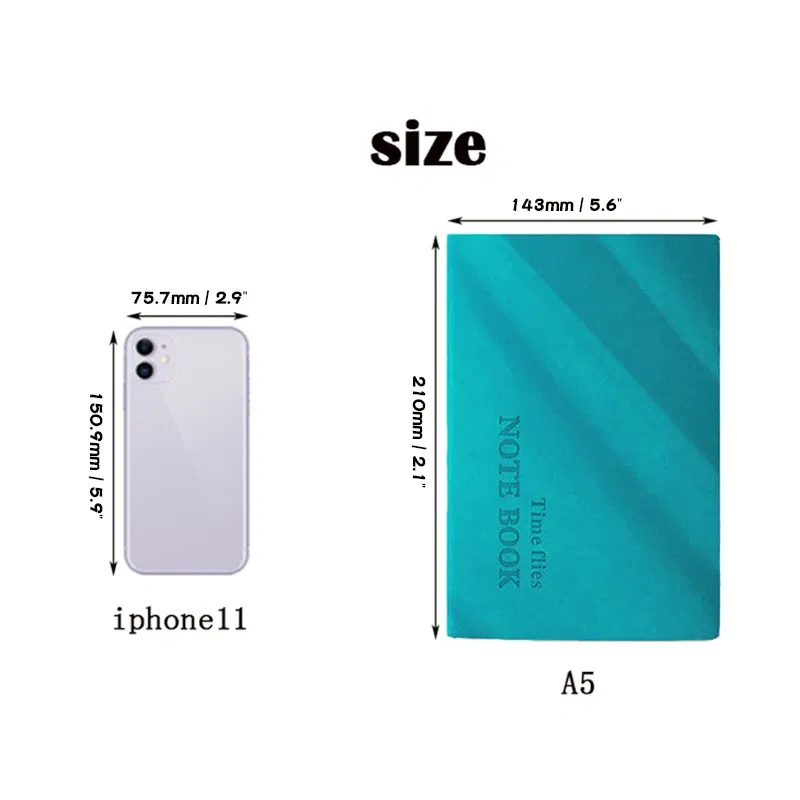 Color: Blue - Grid Notebook A5,Travelers Journals School Office Meeting Record 80GSM/264 Pages Checkered Paper Notepad Handbook Agenda 2024/25