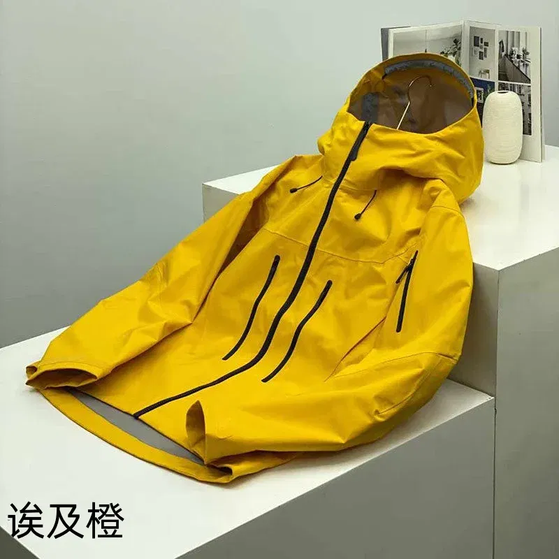 Color: Brown, Size: XL - ARC Outdoor Men's and Women's, Sports, Fishing, Mountaineering, Travel, Fashion, Camping, Leisure, Multicolor Hardshell Jacket