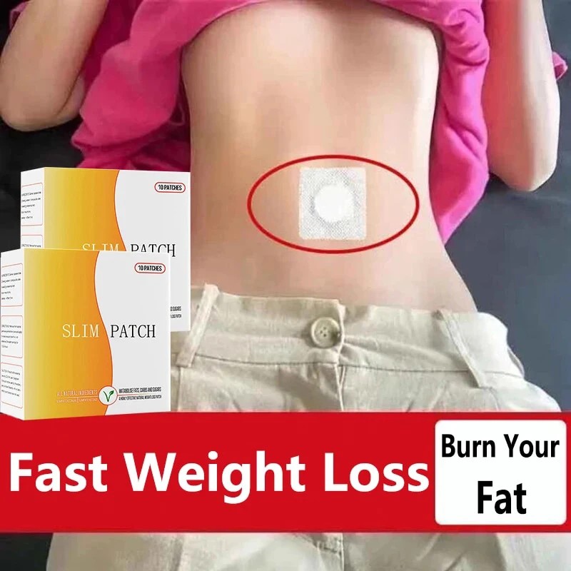 Slimming Navel Patch - 10pcs Burn Fat Waist and Belly Weight Loss