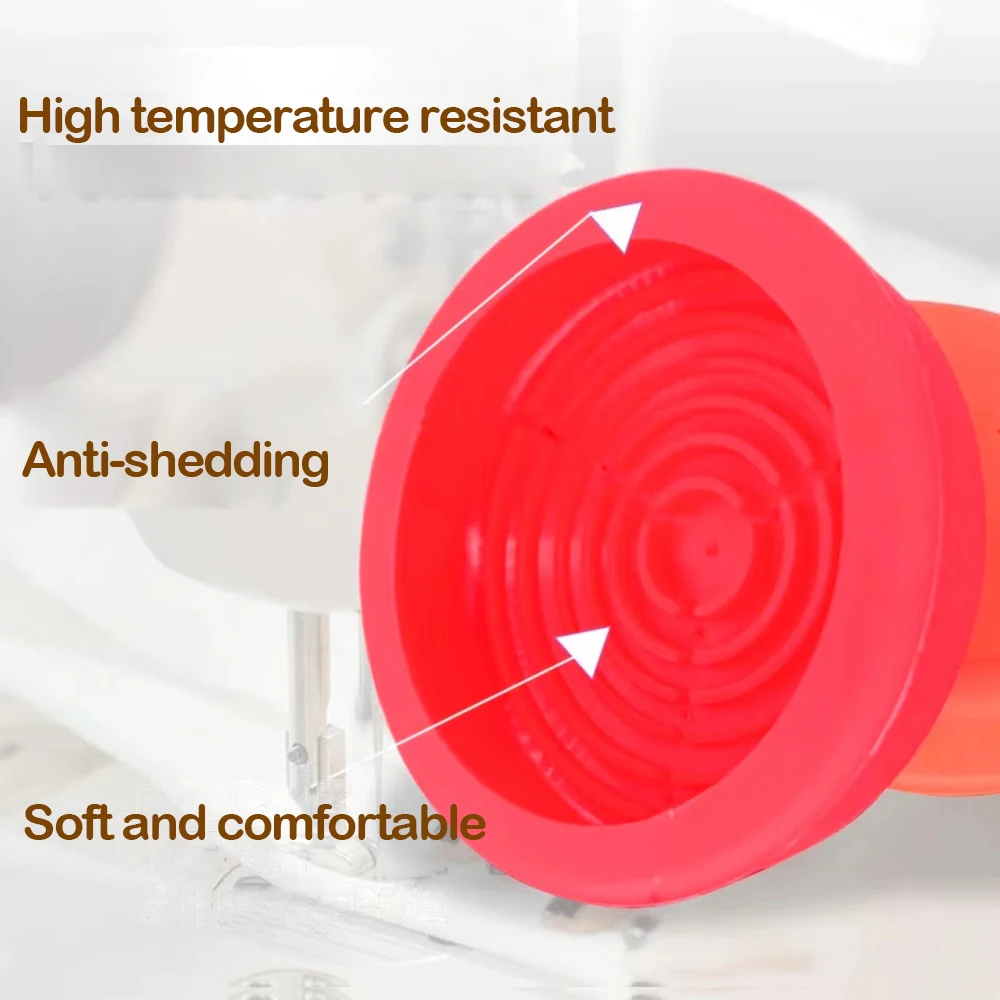 Color: Orange - Computer Lockstitch Machine Parts  Knee Pad Plate ASM  Silicone Knee Brace Cover  Knee Pad Plate Cover Sewing Tool Assistant