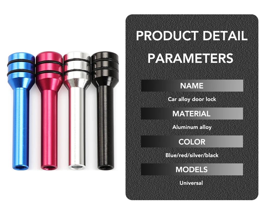 Color: army green - Car Alloy Door Lock Pins Lock Pin Screw Knob Mitsubishi Accessories Asx Lancer 10 9 Outlander Pajero Sport L200 Expo Eclipse