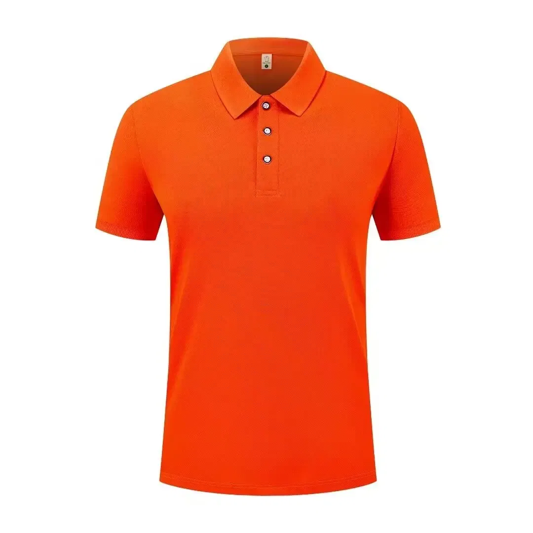 Color: Beige, Size: XXL - 2025 New Solid Color Polo Shirt Men's Short Sleeve Button Tshirts Lapel Lightweight Streetwear Sport Casual Tops