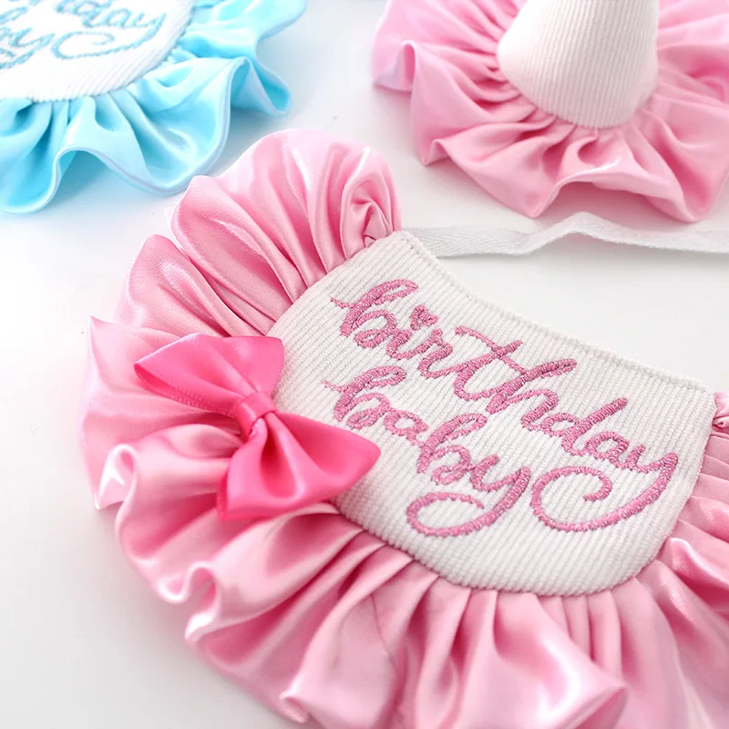 Color: Green, Ships From: CHINA - Pet Dog Birthday Party Dress hat Caps and Scarf Cute Hat Bib Cat Saliva Towel Funny Photography Props Gift Pet puppy Costume