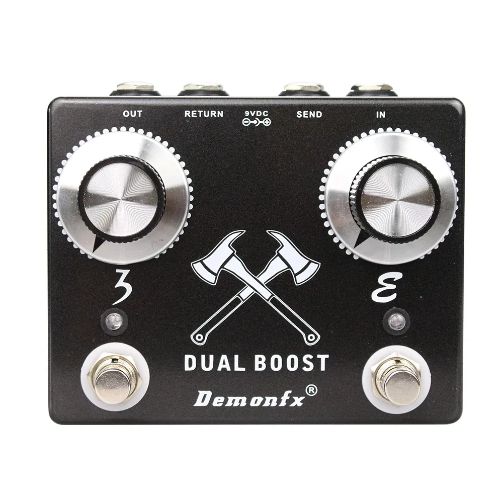 Color: Dark Grey - Demonfx High quality Guitar Effect Pedal Wah Distortion Overdrive Delay Reverb Compressor Booster Pedal