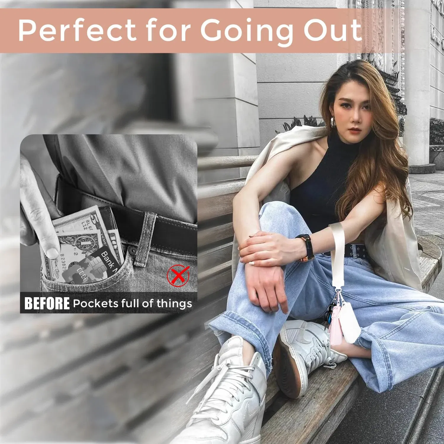 Color: Dark Grey - Mini Dual Coin Pouch Solid Color Wristlet Keychain Wallet Change Pocket Handbag lulu Coin Purse Women Portable Key Card Holder