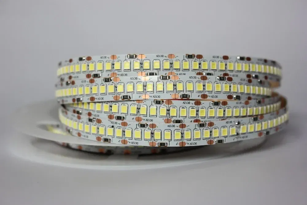 Emitting Color: WHITE, Color: Yellow - 1/2/3/4/5M 12V IP20 Non waterproof 2835 LED Strip 240 led Flexible light tape showcase led more bright LED strip white warm