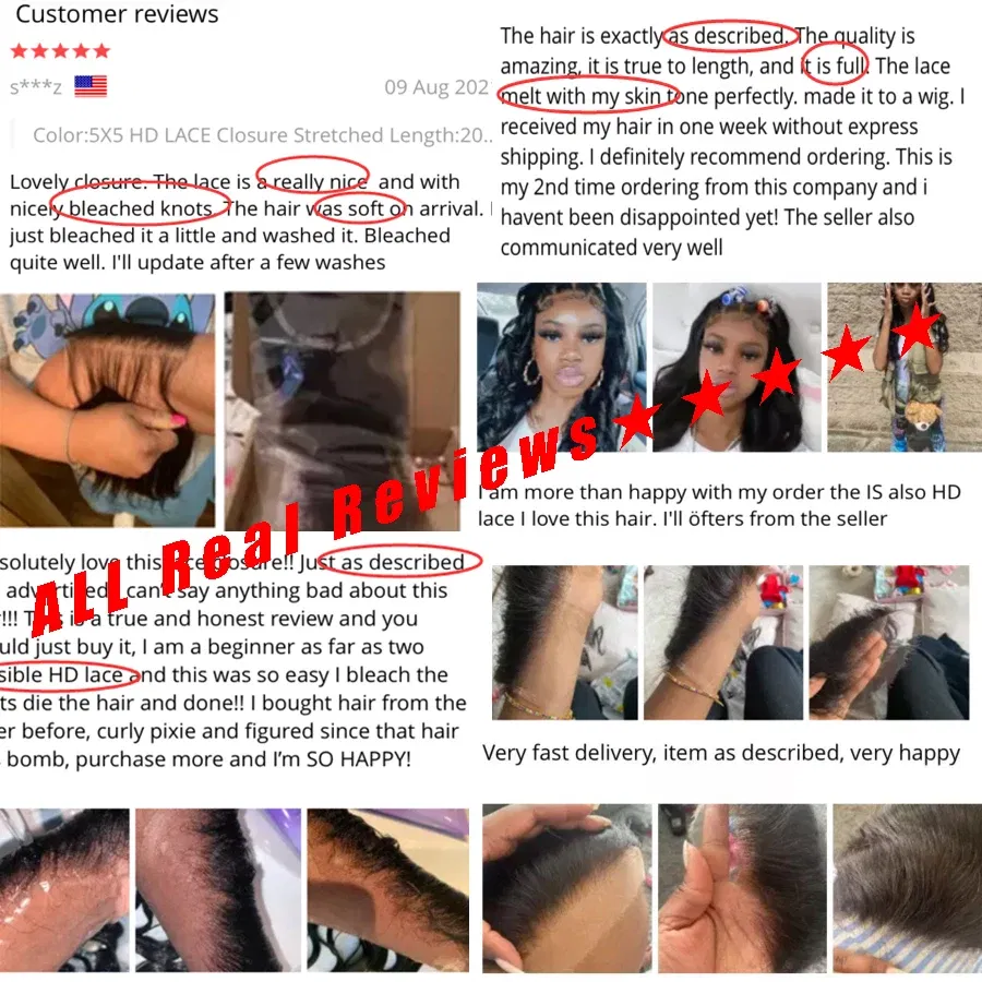 Color: PURPLE, Material Grade: Remy Hair, Stretched Length: 14inches - Eva 5x5 Hd Lace Closure Straight 13x4 Lace Frontal Closure Hand Tied Human Hair Closures Free Part Hd Lace Closure Pre Plucked