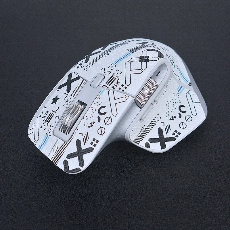 Color: DARK GRAY - Full Set DIY Mouse Skin Skates Side Stickers Anti-slip Tap for Logistic MX Master 3 3S Game Mouse DIY Handmade Mouse Skate