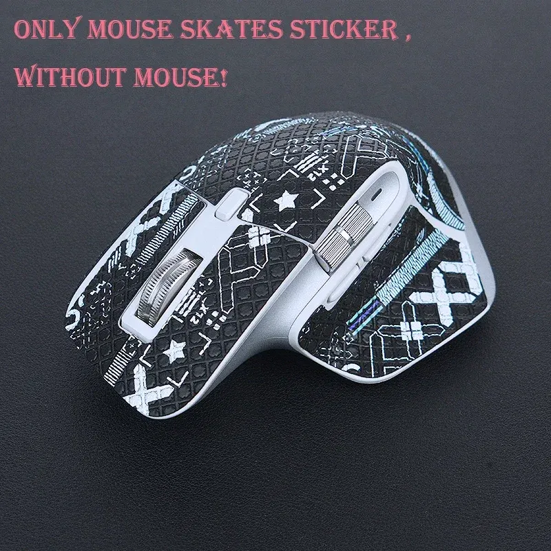 Color: DARK GRAY - Full Set DIY Mouse Skin Skates Side Stickers Anti-slip Tap for Logistic MX Master 3 3S Game Mouse DIY Handmade Mouse Skate