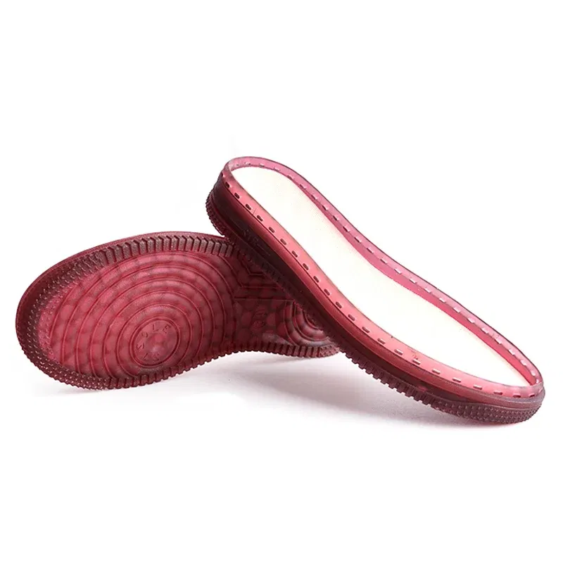 Color: black, Shoe Size: 4.5 - 1 Pair Soft Rubber Soles Hand-woven Hook Line Soles Anti-slip Shoe Patch Durable Repair Replacement For Boot Shoes