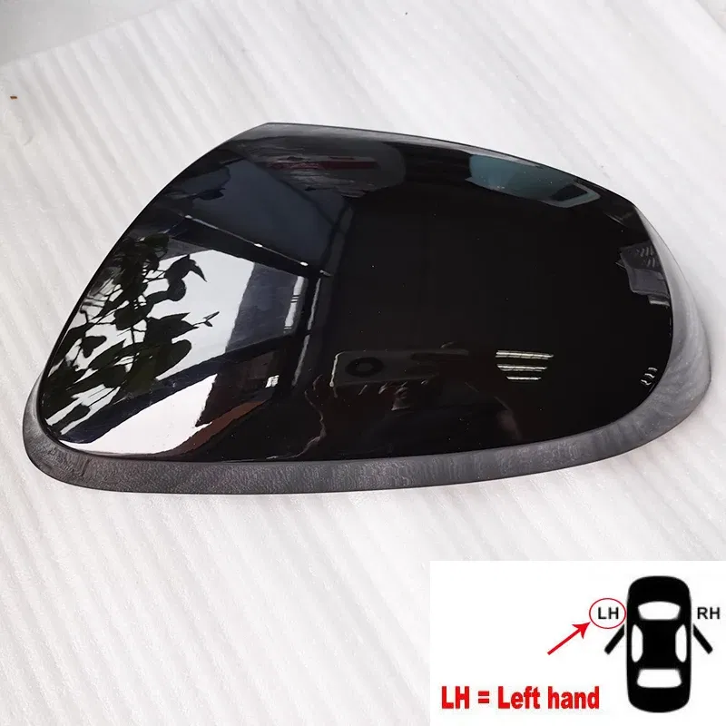 Color: Dark Grey - Accessories For Car Hyundai i10 Rearview Mirror Cover Case Shell Lid