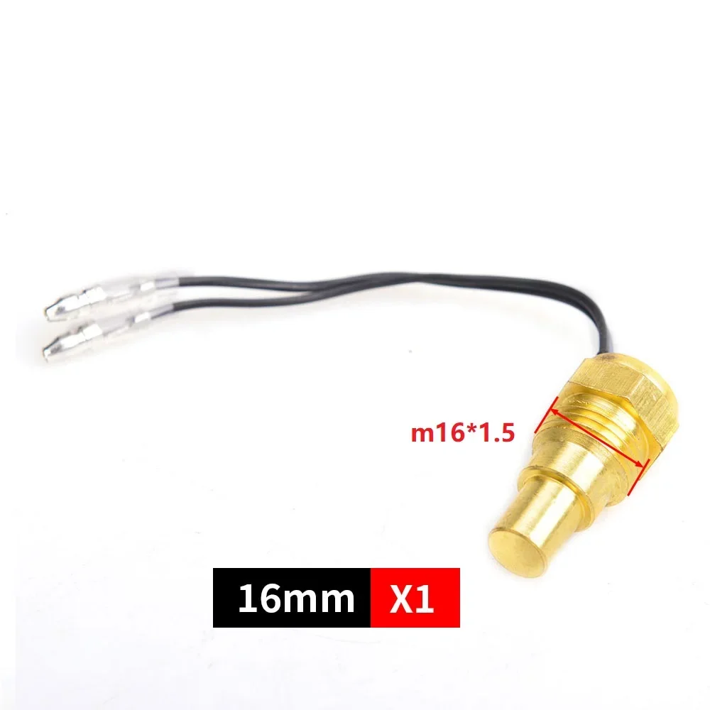 Color: black - 12V/24V Universal Water Temperature Sensor For Water Temperature Gauge 10MM 14MM 16MM 17MM 21MM 1/8 3/8 1/2
