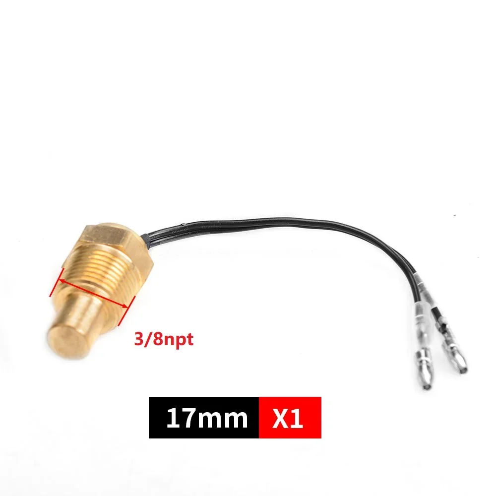 Color: black - 12V/24V Universal Water Temperature Sensor For Water Temperature Gauge 10MM 14MM 16MM 17MM 21MM 1/8 3/8 1/2