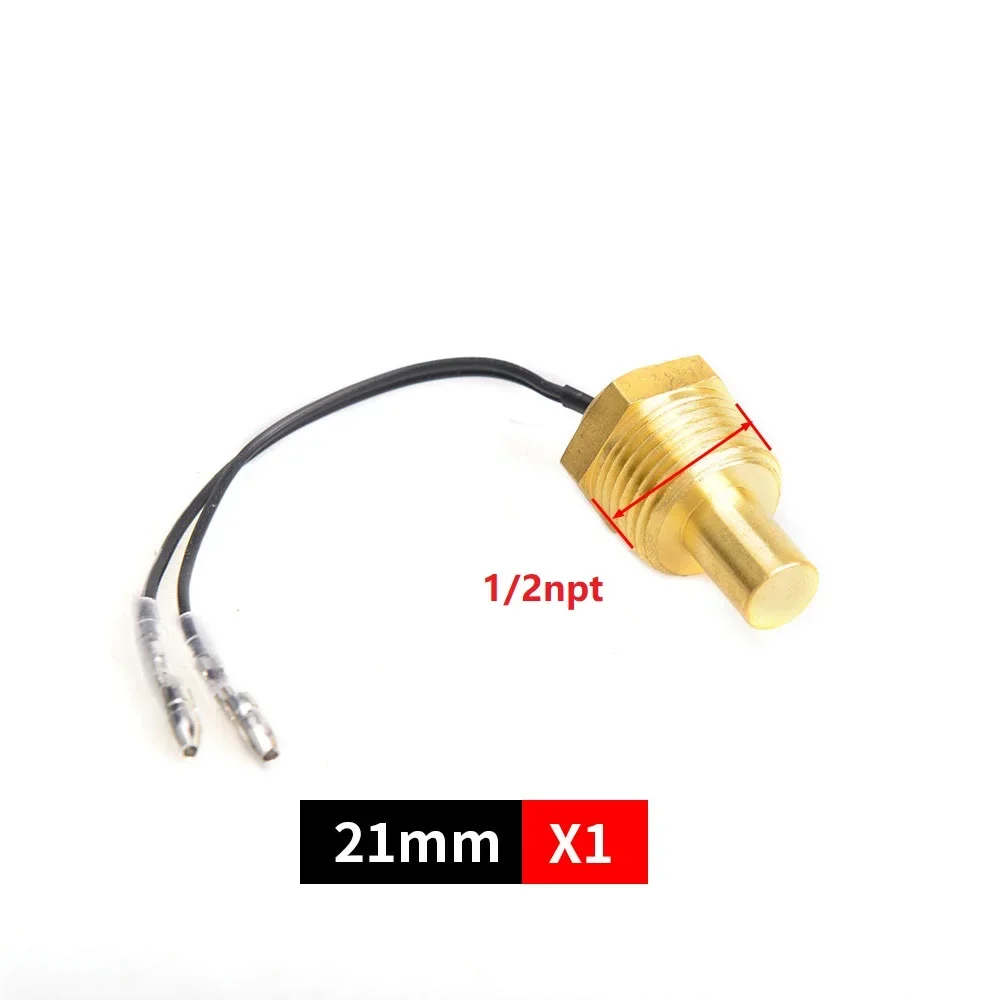 Color: black - 12V/24V Universal Water Temperature Sensor For Water Temperature Gauge 10MM 14MM 16MM 17MM 21MM 1/8 3/8 1/2